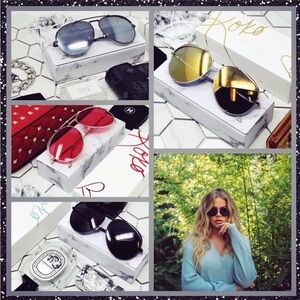 DIFF Eyewear x Khloé Kardashian Koko Sunglasses | Koko Pale Gold